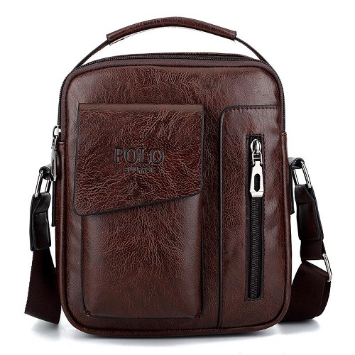 New leather men's shoulder bag