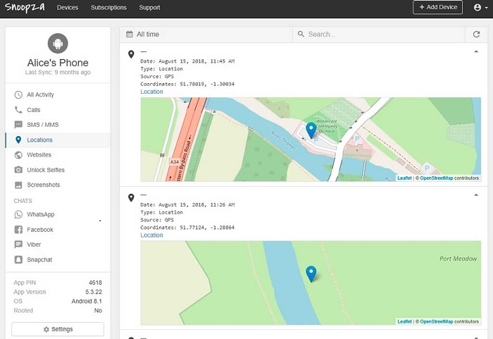 Snoopza Phone Tracker Application Review 3