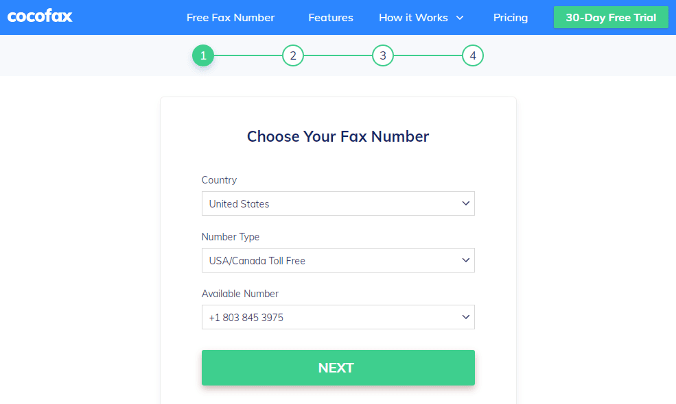 Register with CocoFax