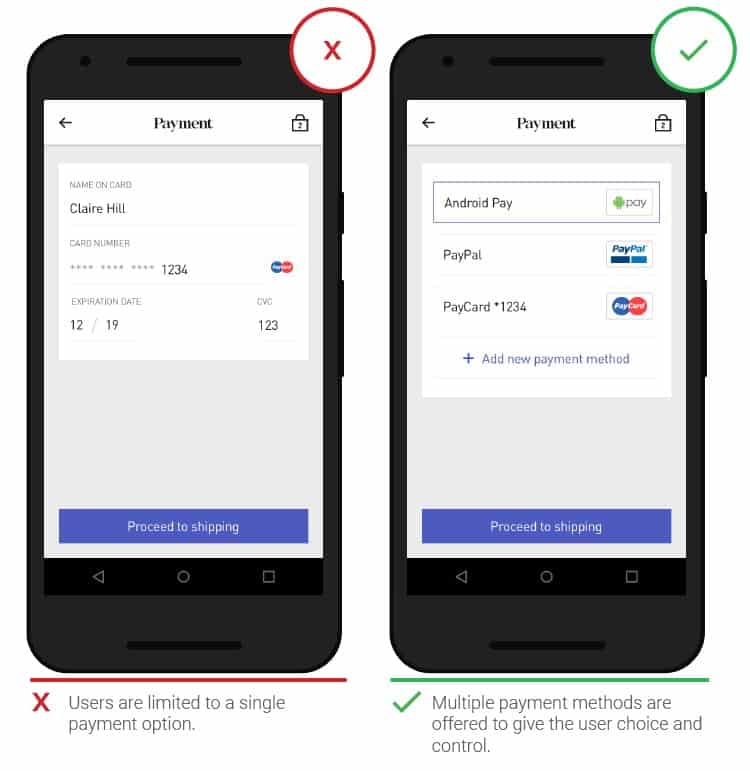 11 Multiple payment methods