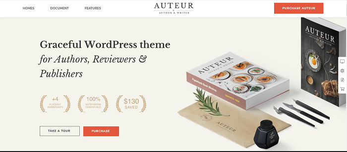 Auteur – WordPress Theme for Authors and Publishers