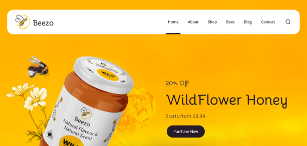 BEEZO - Honey WordPress Theme