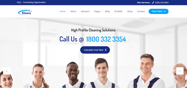 Kleanz - Cleaning Service WordPress Theme