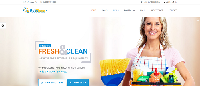 We Clean - Cleaning WordPress